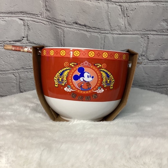 *NWT* Mickey Mouse Lunar Chinese New Year Tiger Ceramic Ramen Noodle Rice Bowl - Picture 3 of 5